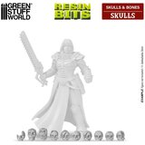 Green Stuff World Resin Skulls Pack | Set smolastih lobanja (85 kom, 1:48–1:35 razmera) | Eponuda.com