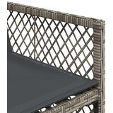 vidaXL 17-dijelni vrtni blagovaonski set s jastucima poliratan sivi | shoptok.hr