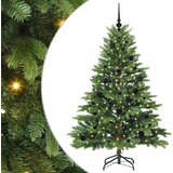 vidaXL Umestno božično drevo med 150 LED Zelena 150 cm PE in PVC | Shoptok.si