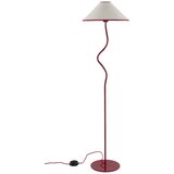 Jotex Rdeča/bela tekstilna zatemnitvena stoječa svetilka (višina 148 cm) Juliet – u