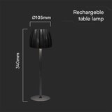  LED prigušiva punjiva stolna lampa LED/2,7W/5V 3000-6000K 1800 mAh crna | Eponuda.com