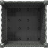  Vrtni saksija s kotačima Svjetlosiva 40 x 40 x 48 cm PP | Eponuda.com