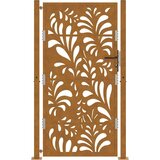 vidaXL Vrtna vrata 105x180cm preperevanje oblikovanje jeklenimi valovi | Shoptok.si