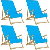  Ručnici za plažu 4 kom tirkizni 60 x 135 cm od tkanine 400 GSM | shoptok.hr