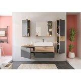 MID.YOU Umivalniška Enota Z Umivalnikom Mason, Siva, Hrast | Shoptok.si