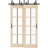 vidaXL Pribor za klizna vrata 152,5 cm čelični crni | shoptok.hr