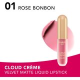 Bourjois Cloud Crème Velvet Matte tekući ruž s ultra mat efektom nijansa 05 Flirty Rose 3.1 ml | shoptok.hr