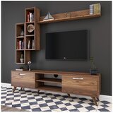 Hanah home Set TV ormarić i zidna polica M16-262, boja oraha | Eponuda.ba