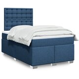  Krevet s oprugama i madracem plavi 120 x 190 cm od tkanine | shoptok.hr