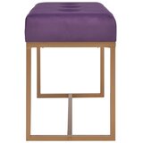  Klupa 80 cm ljubičasta baršunasta | Eponuda.com