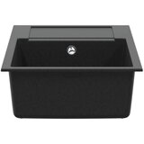  Umivalnica Črna 780 x 500 mm 80% Kvarc in 20% Smola - - črna - 18.45 - 780 x 500 mm - 2025-vidaXL-Uvoz_2 | Shoptok.si