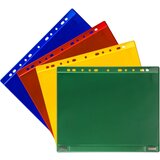 TARIFOLD Magneten prozoren žep z robom za spenjanje, magnetna izvedba, DIN A4, DE 5 kosov, modre barve | Shoptok.si