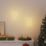  Božićna svjetla Silueta Djeda Mraza 2 kom 35 LED dioda toplo bijela - 1 santa 1 | shoptok.hr