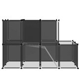  Kavez za male životinje crni 142 x 74 x 93 cm PP i čelik | Eponuda.com