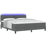  Krevet s opruga kutije Tamno siva 180 x 200 cm tkanina | shoptok.hr