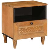vidaXL Nočna omarica Svetlo rjava 40 x 33 x 46 cm trden mangov les | Shoptok.si
