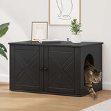  Mačja Kuća Crna 85 x 55 x 50,5 cm Konstruirano drvo | Eponuda.com