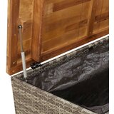  Kutija za pohranu siva 110x55x63cm poliratan drvo bagrema | shoptok.hr