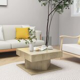 vidaXL Klubska mizica sonoma hrast 57x57x30 cm iverna plo&scaron;ča cene
