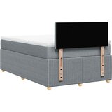  Krevet s oprugama i madracem svjetlosivi 120x190 cm od tkanine | shoptok.hr