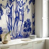  Foto tapeta - Ancient vineyard - three women in a portal painted with blue ink 150x105 Vodootporna | shoptok.hr