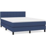  Krevet s oprugama i madracem plavi 140x200 cm od tkanine | shoptok.hr