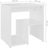  Nočna omarica bela 40x30x40 cm iverna plošča, (20730319) | Shoptok.si