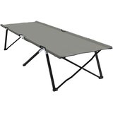  Sklopivi kamperski krevet Siva 206 x 76 x 74 cm Oxford i čelik | shoptok.hr