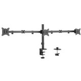  NOSAČ ZA TRI MONITORA GEMBIRD MA-D3-01, montaža na stol, (rotate, tilt, swivel), 17”-27”, up to 7 kg | Eponuda.ba