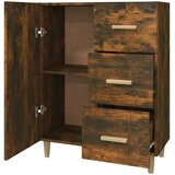  Komoda boja dimljenog hrasta 69,5x34x90 cm konstruirano drvo | Eponuda.com