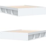 vidaXL Posteljni okvir bel 140x190 cm | Shoptok.si