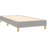  Okvir kreveta s oprugama i madrac svjetlosivi 90x200cm tkanina | shoptok.hr