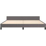  Okvir kreveta s uzglavljem bez madraca sivi 200x200 cm | shoptok.hr