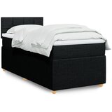 Maison Chic Box spring postelja - Vzmetna postelja z vzmetnico črna 80x200 cm blago SL23902, (21880125) | Shoptok.si
