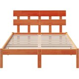 Krevetna konstrukcija Smeđa 140 x 190 cm Čvrsto borovo drvo | shoptok.hr