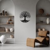Wallity Zidna dekoracija Monumental Tree 13, 68 x 70 cm, Crna | ePonuda.com