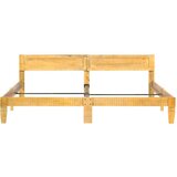  Posteljni okvir iz trdnega mangovega lesa 200 cm | Shoptok.si