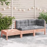  Vrtna sofa s jastucima i tabureom od masivnog drva duglazije | shoptok.hr
