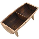 In Klop za shranjevanje iz trdnega lesa in blaga 103x51x44 cm | Shoptok.si