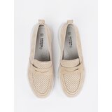 GOODIN Leather beige platform loafers | shoptok.hr
