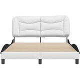  Okvir kreveta bez madraca Hvar crno-bijeli 120x200 cm umjetna koža | shoptok.hr