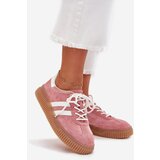 Boto Women's Suede Sneakers On Platform Pink Venera | Shoptok.si