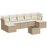 Maison Chic Seti vrtnega pohištva - Vrtna garnitura - Vrtni pohištvo set 8-delna z blazinami bež poli ratan, (21800796) | Shoptok.si