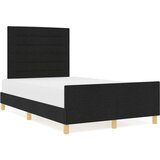 vidaXL Krevetna konstrukcija Crna Konstruirano drvo 120 x 190 cm Krevet | shoptok.hr