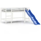  The living store otroški pograd s toboganom bel 90x190 cm trdna borovina - otroški pograd, (21501425) | Shoptok.si