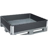 ratioform natični okvir iz umetne mase, de 2 kosa, za industrijsko paleto 1200 x 1000 mm, diagonalno zložljivo, s 4 tečaji, od 10 de Cene