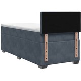  Boxspring krevet s madracem Tamnosiva 80 x 200 cm Baršun | shoptok.hr
