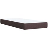  Krevet s oprugama i madracem tamnosmeđi 90 x 200 cm od tkanine | shoptok.hr