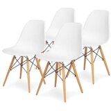 LemonPlanet Set plastičnih trpezarijskih stolica 4 kom Aurora bela Lemon 25-KS005SET Cene