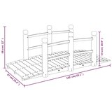  Vrtni most s ogradama 150 x 67 x 56 cm od masivnog drva smreke | shoptok.hr